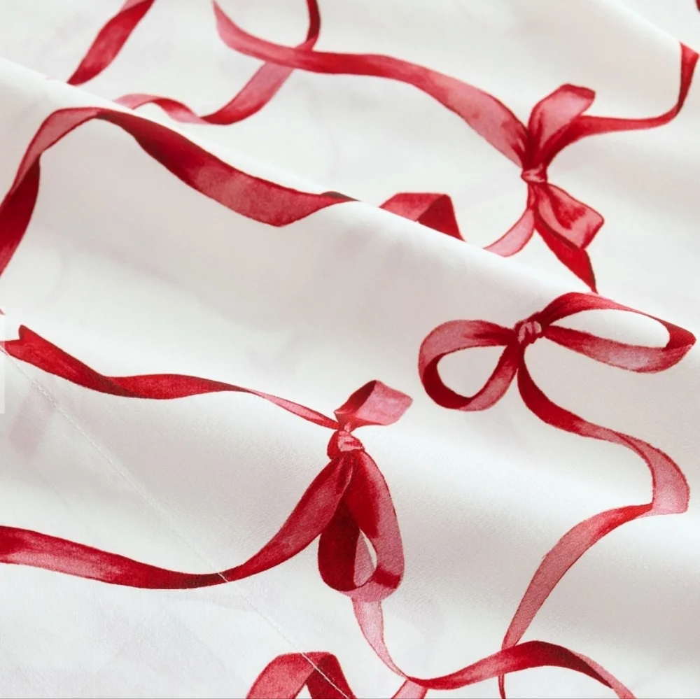 Pottery Barn Monique Lhuillier Aubree Bow King Pillowcases WR